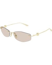 Balenciaga - Bb0535S 005 Sunglasses Metal Geometric - Lyst