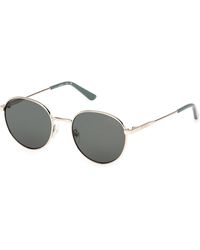 Guess - Gu00237 32N Sunglasses Metal Round Normal - Lyst