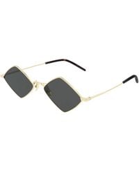 Saint Laurent - Sl 302 Lisa 004 Sunglasses Metal Geometric Normal - Lyst