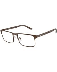 Emporio Armani - Ea1170 3001 Optical Frames Metal Squared Normal - Lyst
