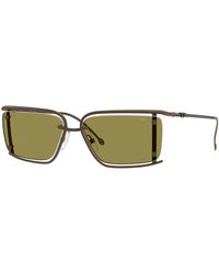 DIESEL - Dl1002 105/2 Sunglasses Metal Squared Normal - Lyst
