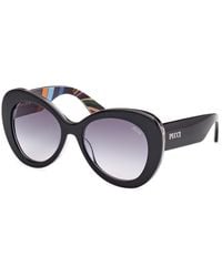 PUCCI - Ep0232 05W Sunglasses Acetate Round Normal - Lyst