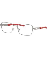 FERRARI SCUDERIA - Fz7010 104 Optical Frames Metal Squared Normal - Lyst