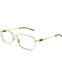 Gucci - Gg1678O 002 Optical Frames Metal Transparent Squared - Lyst
