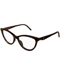 Saint Laurent - Sl M185 002 Optical Frames Acetate Transparent Cat Eye - Lyst