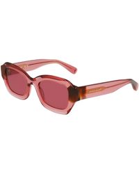 Longchamp - Lo749S 613 Sunglasses Acetate Cat Eye Normal - Lyst