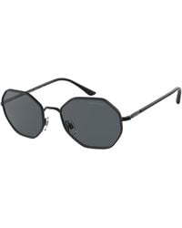 Giorgio Armani - Ar6112J 300187 Sunglasses Metal Squared Normal - Lyst