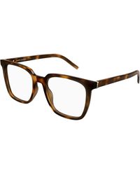 Saint Laurent - Sl M146 Opt 003 Optical Frames Acetate Transparent Squared - Lyst