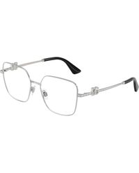 Dolce & Gabbana - Dg1367B 05 Optical Frames Metal Transparent Squared Normal - Lyst