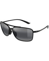 Maui Jim - Mj0437S 001 Occhiali Da Sole Iniettato Grigio Squadrata - Lyst