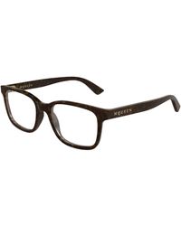 McQueen - Am0541O 008 Optical Frames Acetate Transparent Squared - Lyst