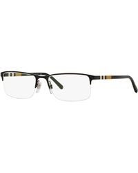 Burberry - Be1282 1001 Optical Frames Metal Squared Normal - Lyst