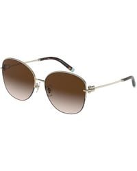 Tiffany & Co. - Tf3082 60213B Sunglasses Metal Squared Normal Shaded - Lyst