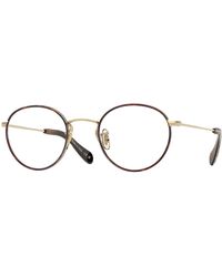 Oliver Peoples - Ov1352 Coleridge Ii 5063 Optical Frames Metal Transparent Pantos Normal - Lyst