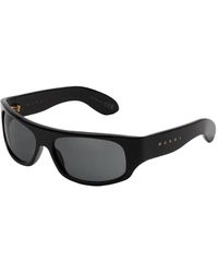 Marni - B8R Uailus Sunglasses Acetate Wraparound - Lyst