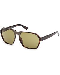 Guess - Gu00302 52N Sunglasses Injected Squared Normal - Lyst