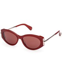 Max Mara - Mm0167 Roquebrune 1 69S Sunglasses Acetate Round Normal - Lyst