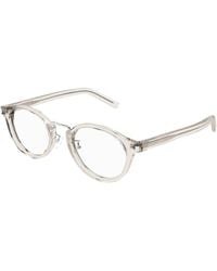Saint Laurent - Sl 728/J 003 Optical Frames Acetate Transparent Round - Lyst