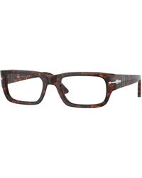 Persol - Po3347V 24 Optical Frames Acetate Transparent Squared Normal - Lyst