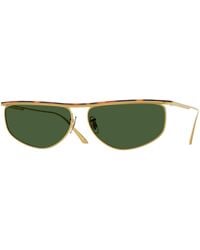 Oliver Peoples - Ov1367S 1986C 533271 Sunglasses Steel Geometric Normal - Lyst