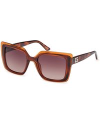 Guess - Gu7908 52F Sunglasses Injected Squared Normal Shaded - Lyst