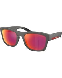 Prada Linea Rossa - Ps 01Zs 16X02U Sunglasses Nylon Pillow Mirror - Lyst