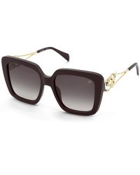 Blumarine - Sbm891 06Yw Sunglasses Acetate Squared Normal Shaded - Lyst