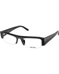 Miu Miu - Mu B07S 16K08N Sunglasses Acetate Transparent Squared Anti- Light - Lyst