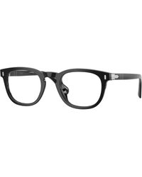 Persol - Po3406V Gianni 95 Optical Frames Acetate Transparent Squared Normal - Lyst