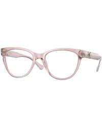 Versace - Ve3304 5339 Optical Frames Acetate Transparent Cat Eye Normal - Lyst