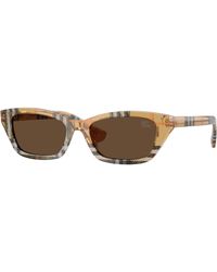 Burberry - Be4488 416373 Sunglasses Acetate Squared Normal - Lyst