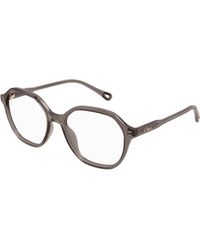 Chloé - Ch0312O 003 Optical Frames Acetate Transparent Squared - Lyst