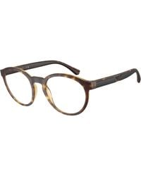 Emporio Armani - Ea4152V 5802 Optical Frames Injected Transparent Pantos Normal - Lyst