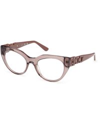 Guess - Gu50323 059 Optical Frames Acetate Cat Eye Normal - Lyst