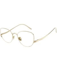 Giorgio Armani - Ar5172 3013 Optical Frames Metal Transparent Squared Normal - Lyst