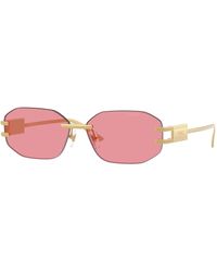 Versace - Ve2274 100284 Sunglasses Metal Geometric Normal - Lyst