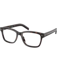 Prada - Pr B10V 17N1O1 Optical Frames Acetate Squared Normal - Lyst