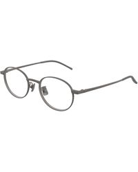 Bottega Veneta - Bv1426Oa 003 Optical Frames Titanium Transparent Round - Lyst