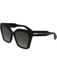Longchamp - Lo778S 001 Sunglasses Acetate Butterfly Normal - Lyst