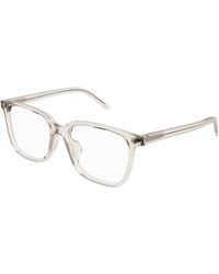 Saint Laurent - Sl M142/F 003 Optical Frames Acetate Transparent Squared - Lyst