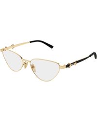 Gucci - Gg2054O 001 Optical Frames Metal Transparent Cat Eye - Lyst