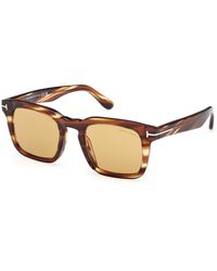 Tom Ford - Ft0751 Dax 53E Sunglasses Acetate Squared Normal - Lyst