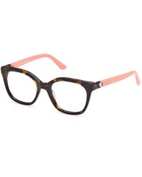 Guess - Gu50397 52 Optical Frames Acetate Squared Normal - Lyst