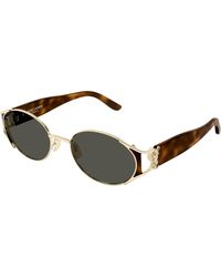 Saint Laurent - Sl M919 003 Sunglasses Metal Round - Lyst