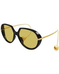 Bottega Veneta - Bv1436S 002 Sunglasses Acetate Geometric - Lyst