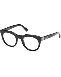 Guess - Gu50241 001 Optical Frames Acetate Round Normal - Lyst
