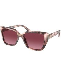 Michael Kors - Mk2199 Acadia 39468H Sunglasses Acetate Squared Normal Shaded - Lyst