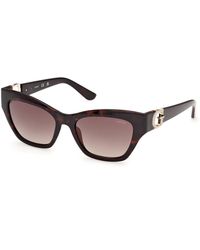 Guess - Gu00360 52F Sunglasses Injected Squared Normal - Lyst