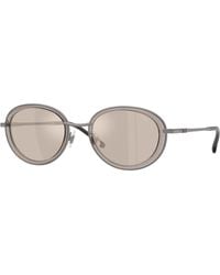 DIESEL - Dl1018 10096G Sunglasses Metal Round Normal Mirror - Lyst