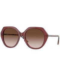 Burberry - Be4375 401813 Sunglasses Plastic Geometric Nuanced - Lyst